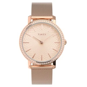Timex City Transcend TW2V52500 Orologio Donna Bracciale Mesh - Picture 1 of 3