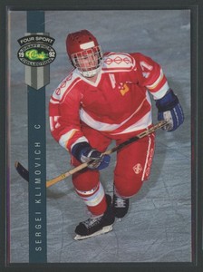 1992-93 Classic Four Sport Sergei Klimovich CIS #187