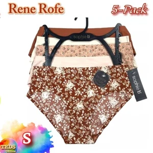 NWT Sophie b by Rene Rofe Lingerie Women's S 5-Pack Invisible Edge Hipsters - Picture 1 of 5