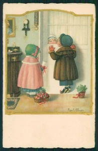 Künstler signiert Pauli Ebner Kinder Dondorf Serie 2461 ABRADED Postkarte TC2282 - Bild 1 von 2