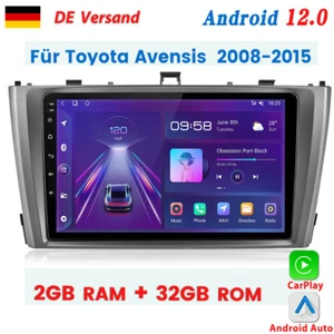 Für Toyota Avensis 2008-2015 2+32GB Carplay Autoradio Android GPS NAVI WIFI DAB+ - Bild 1 von 12