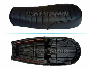 Royal Enfield GT & Interceptor 650cc Premium Touring Leatherite Dual Seat, Black - Picture 1 of 11