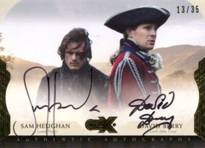 Tarjeta de autógrafo doble Outlander CZX DBSH David Berry y Sam Heughan - Imagen 1 de 1