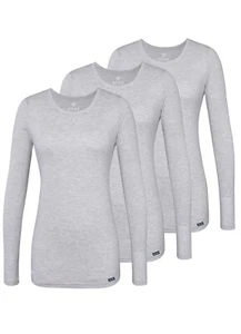 Adar Underscrubs for Women 3 Pack - Long Sleeve Underscrub Comfort Tee - Picture 1 of 217