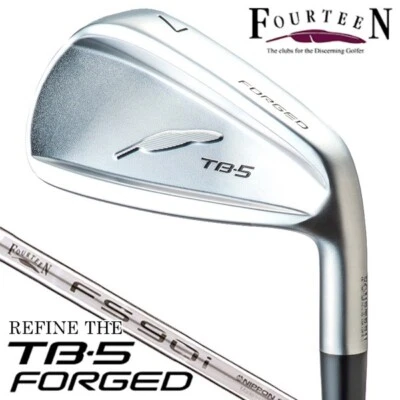 FOURTEEN  2023 TB-5 FORGED ironset 6-9PW 5pc RH FS90i Steel shaft Flex R - Image 1 of 4