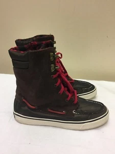 Sperry Top-Sider Damen-Schnürstiefeletten braun Textil Schnürschuhe Größe 7M - Bild 1 von 9