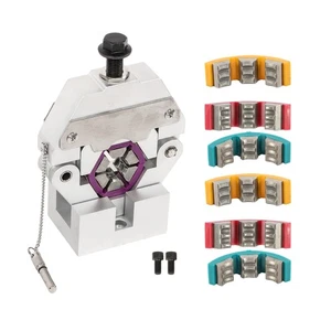 71550 5/16"-5/8" Manual Hose Ferrule Crimper Kit A/C Hose Crimping Tools 4 Dies - Picture 1 of 19