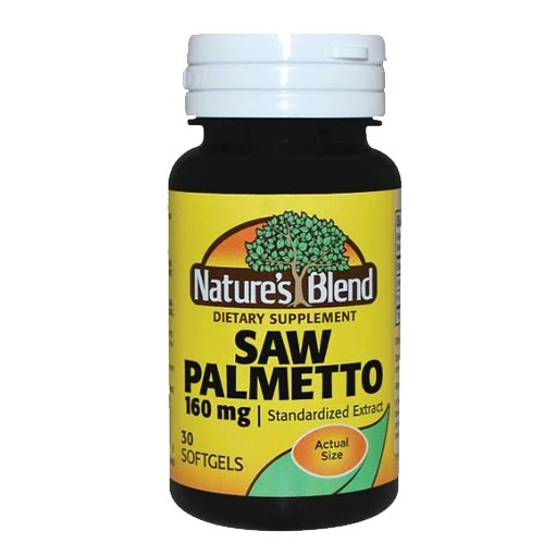 Nature's Blend Saw Palmetto Capsules 160 MG 30ct Bottles