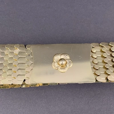 Vintage 70's Women's Belt Gold Tone Mermaid Fish Scales Great 44”-46” Disco - Image 1 of 4