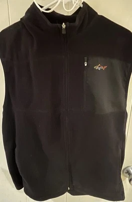 Chaleco de golf Greg Norman para hombre con cremallera completa, negro, talla grande. Usado en excelente estado Foto 1 de 4