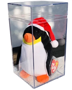 TY Beanie Baby Zero Penguin 1998 Christmas Deco Gift Idea Child Box Stuffed VTG - Picture 1 of 8