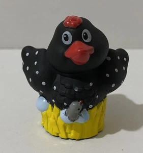 Fisher Price Little People Granero Granero Negro con Puntos Blancos Pollo Gallina Nido 2007 - Imagen 1 de 8