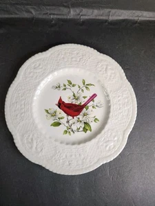 Royal Cauldon CARDINAL Embossed 9" luncheon Plate England By Henry A. Pausch - Picture 1 of 6