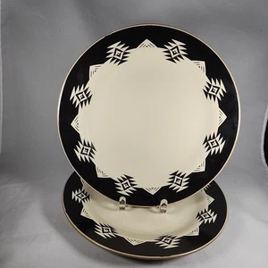 PASEO ROAD CHALET AZTEC CERAMIC MADE IN CHINA 2 DINNER PLATES 11" DIAMETER - Picture 1 of 8