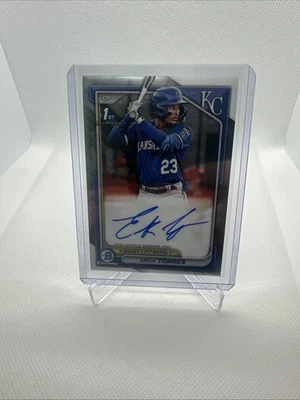 2024 Bowman Erick Torres Chrome Auto 1st #CPA-ET Royals - Image 1 of 2