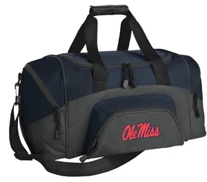 OLE MISS Duffel Bag University Mississippi Carryon Suitcase Gym 20" x 16" NWOT - Picture 1 of 9