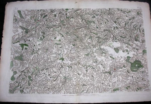 Cassini. Carte de Rodez Espalion Figeac Entraygues Villefranche XVIIIè S. - Picture 1 of 4