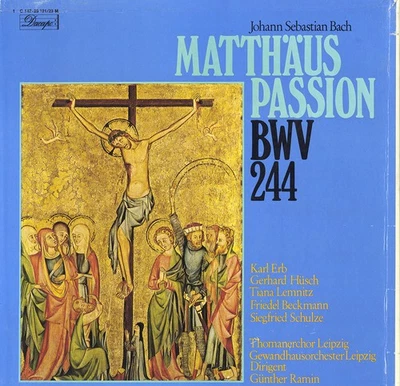 BACH St. Matthew Passion RAMIN ERB SCHULZE 1941 Rec EMI C147-29121+ 3LP Box - Image 1 of 3