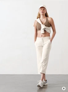 Athleta Seasoft Damen-Taschen mittelhoch gerade kurz geschnitten Größe Small Knochen - Bild 1 von 16