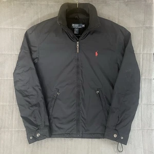 Giacca vintage Polo Ralph Lauren uomo media foderata in pile puffer bomber cappotto - Foto 1 di 14