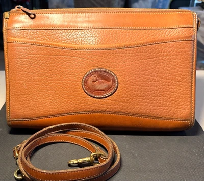 Dooney & Bourke Vintage All Weather Leather Shoulder Bag Purse Brown - Image 1 of 4