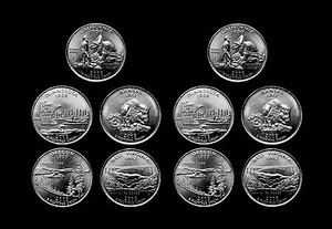 2005 P+D California Minnesota Oregon Kansas West Virginia U.S. Mint Roll Set - Picture 1 of 2