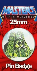 CASTLE GRAYSKULL COMIC ART 25mm BADGE He-Man Masters of the Universe MOTU Image - Picture 1 of 1