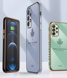 For Huawei P60 P50 Pro Mate 60 50 Pro Shockproof Plating Case Cover Maple leaves - Picture 1 of 17