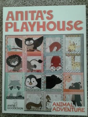 Anita Goodesign Embroidery Anita's Playhouse Animal Adventure CD & BOOK