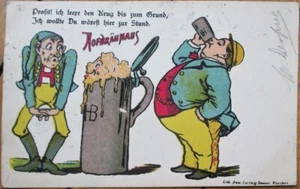 Biertrinkende Männer, Hofbrauhaus, München 1902 Postkarte, Deutschdeutschland - Bild 1 von 1