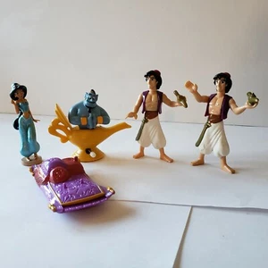 Disney Aladdin Lot of 5 Disney & Burger King Genie Jasmine Magic Carpet READ - Picture 1 of 11