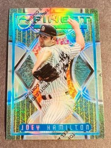 1995 Topps Finest REFRACTOR PARALLEL with peel Joey Hamilton Padres RC #10