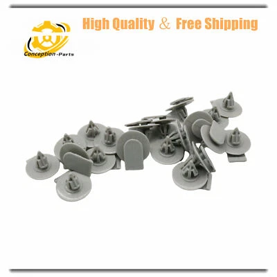 For BMW Mini Cooper Gray Nylon 20pcs Clips Trim Panel Fender Retainer Fastener — 第 1/4 张图片