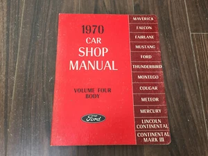 1970 Ford Car Shop Manual Volume Four Body SE-716-70-4 - Picture 1 of 10