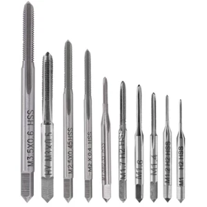 Juego de 10 brocas micro grifos rosca métrica tornillo taladro herramientas de roscado, mini brocas de enchufe - Imagen 1 de 6
