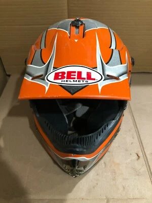 Cascos Bell Apdesigns Y/S48-50CM Moto Jr Snell M2000 Aprobado Punto Naranja Plata Foto 1 de 4