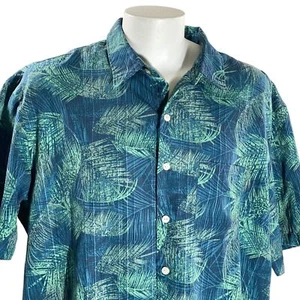 Camisa Hawaiana Van Heusen 2XL Floral Abstracto Hojas Tropicales - Imagen 1 de 6