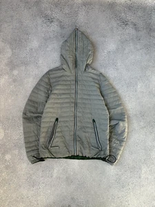Duvetica Reversible Micropuffer Down Full Zip Mens Green Gray Jacket Sz M - Picture 1 of 22
