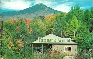 Vintage Postcard, Camper's World Camp Ground, Mt. Liberty, Lincoln, N.H., unused - Picture 1 of 2