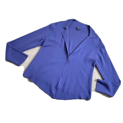Blazer/Cardi Eileen Fisher Mezcla Seda Suave en Púrpura EE. UU. GRANDE Foto 1 de 4