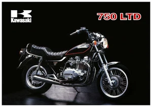 KAWASAKI Poster KZ750 LTD Z750 Twin 1980 1981 1982 1983 1984 Suitable to Frame - Picture 1 of 1