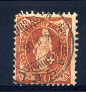 SWITZERLAND - SVIZZERA - 1905-1906 - 30c. Allegoria dell'"Helvetia" in piedi br - Picture 1 of 1