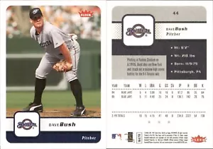 Dave Bush 2006 Fleer #44 Card Milwaukee Brewers FREE SHIP *AutographDen* - Picture 1 of 1