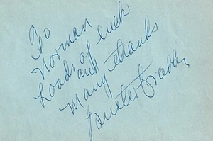 Buster Crabbe - Signed Autograph book page-1951 - Picture 1 of 1