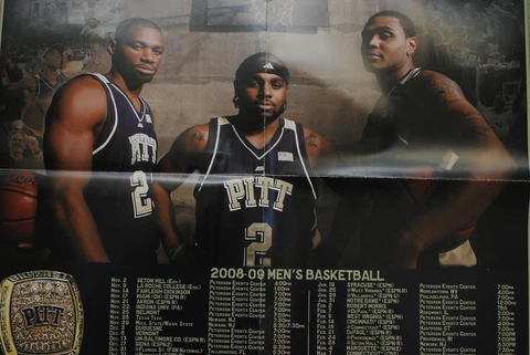 PITT PANTHERS 2008/09 MEN'S BASKETBALL POSTER Cover