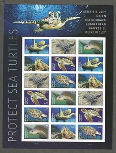 5865-70 postfrisch Bogen mit 18 Briefmarken First Class Forever - Protect Sea Turtles - Bild 1 von 1