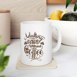Personalized Custom Text or Photo Ceramic Coffee Mug Both side Printed 11oz 15oz - Picture 1 of 2