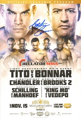 Stephan Bonnar Signed Bellator 131 Official 2014 Event Program vs Tito Ortiz UFC - Image 1 of 4