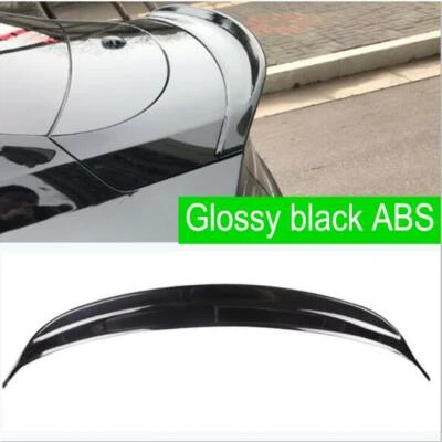 Glossy Black ABS For Lincoln MKZ 2013-2021 Rear Tail Trunk Spoiler Wing Lip Trim - Imagem 1 de 4