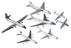 Paquete De Colección Usado Jugado Diecast American Airlines Airforce 1 Presidente Avión - Imagen 1 de 9